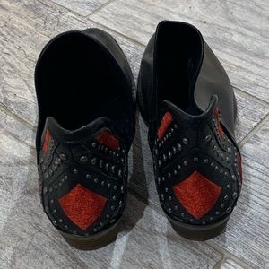 Lucky black leather Western style booties - Sz 7